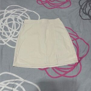 Hollister Ultra High-Rise Cream Corduroy Mini Skirt